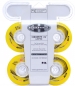 Preview: HYPER Inline Skate Rolle CONCRETE +G  yellow white  76mm 84a 4er Set