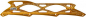 Preview: POWERSLIDE Schiene Core Triple X 4x100 195mm gold along 12.8