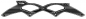 Preview: POWERSLIDE Schiene DOUBLE X 4x110 195mm across black