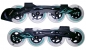 Preview: POWERSLIDE Frame Set UNITY black-mint  4 x 100 brake