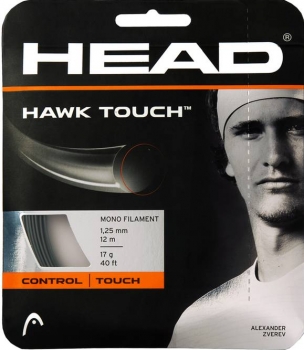 Besaitung mit HEAD Hawk Touch 1.3mm grey (Arbeitslohn + 12m Saite)