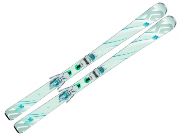 K2 Ski Set LUV 75 white teal + Bindung Marker Z 10 GW