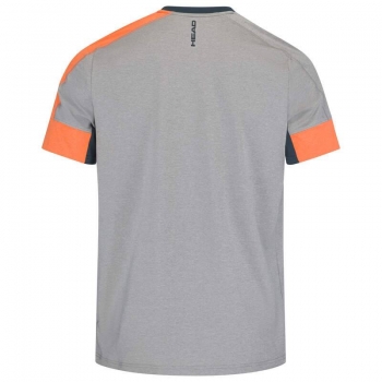 Preview: HEAD men Padel Tech T grey orange