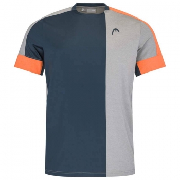 HEAD men Padel Tech T grey orange
