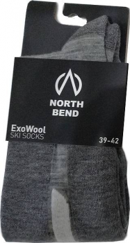 Preview: NORTH BEND ExoWool Ski Socks  grey