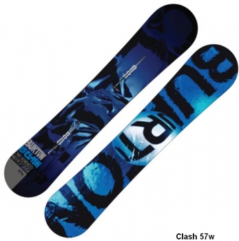 BURTON men Snowboard CLASH wide  blue  V-rocker M6-Channel