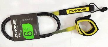 DAKINE Surf Leash KAINUI  6 x 1/4 black yellow