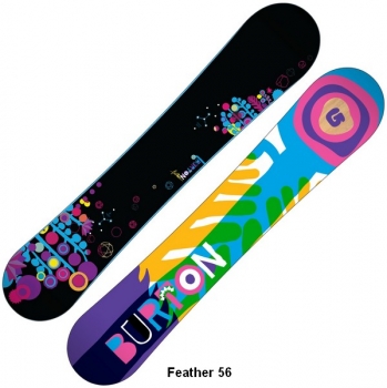 Preview: BURTON women Snowboard FEATHER easy V-Rocker black 3d