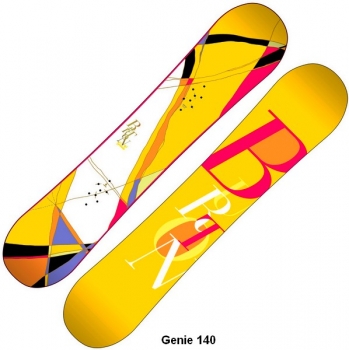 BURTON women Snowboard GENIE women V-Rocker white 3D