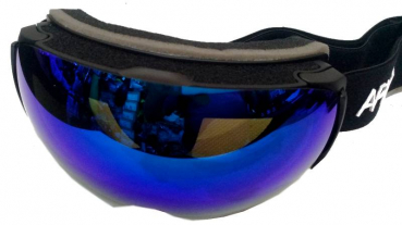 APHEX Goggle KEPLER JR black  revo blue 18 + yellow 54