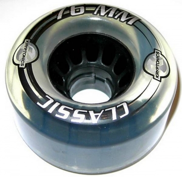 KRYPTONICS Skateboard Rolle CLASSIC 76mm 82a clear 4er Set