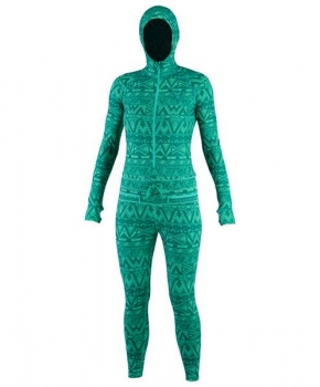 AIRBLASTER women NINJA SUIT hooded wild tribe mint