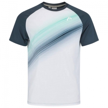 HEAD men T-Shirt PERFORMANCE navy print