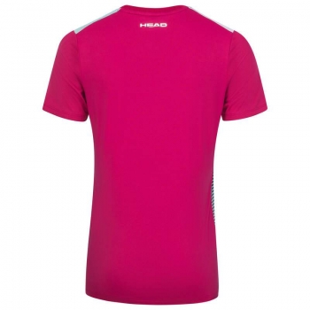 Preview: HEAD women T-Shirt PERFORMANCE  mulberry print