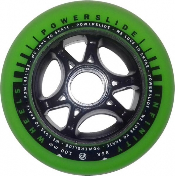 POWERSLIDE Inline Skate Rolle INFINITY 100mm 85a green black