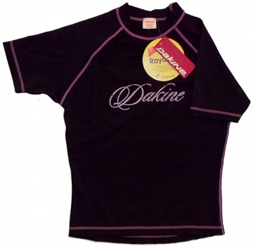 DAKINE Rush Guard Girls  black violet SS