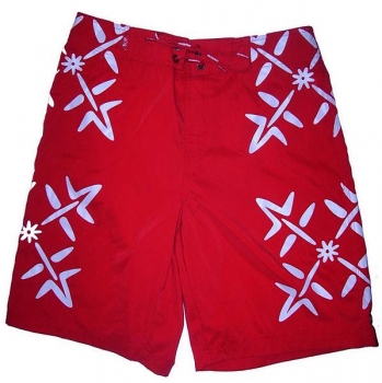 OXBOW Board Short 4 Flower  red