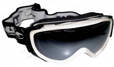 TRANS Goggle TEAM white grey silver mirror