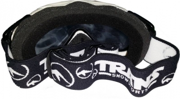 Preview: TRANS Goggle TEAM white grey silver mirror