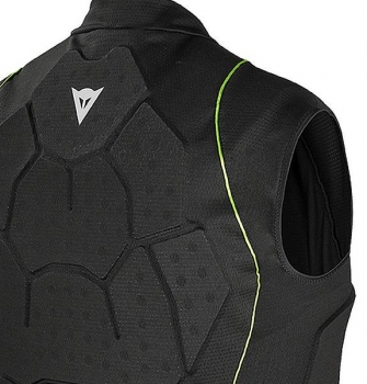 DAINESE men Waist Coat Soft Flex black green