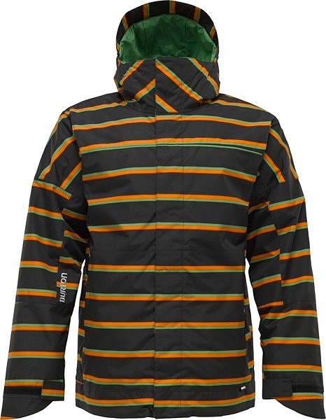BURTON Men Insulated LAUNCH Jacket true black marcos stripe