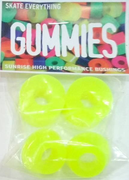 SUNRISE Street Bushings yellow 85a  2 x barrel + 2 x cone