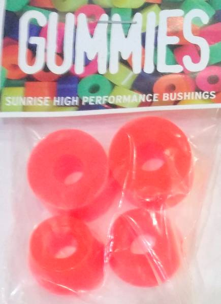 SUNRISE Street Bushings orange 80a  2 x barrel + 2 x cone