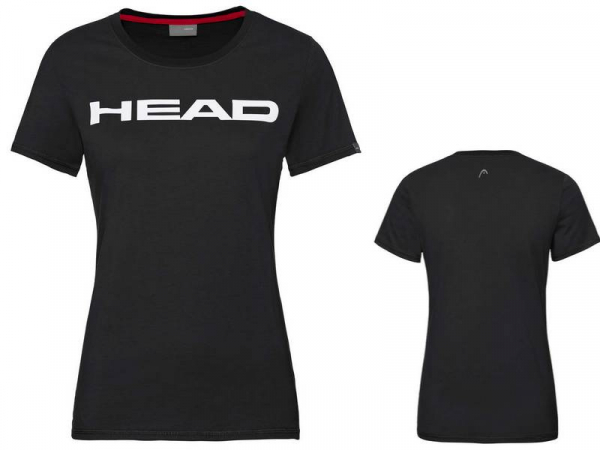 HEAD women club T-Shirt LUCY   black white