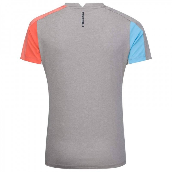 HEAD women Padel Tech T grey electric blue