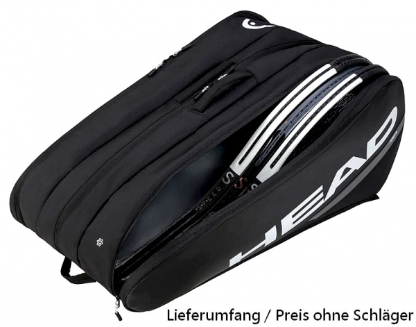 HEAD TOUR RACQUET Bag XL black white