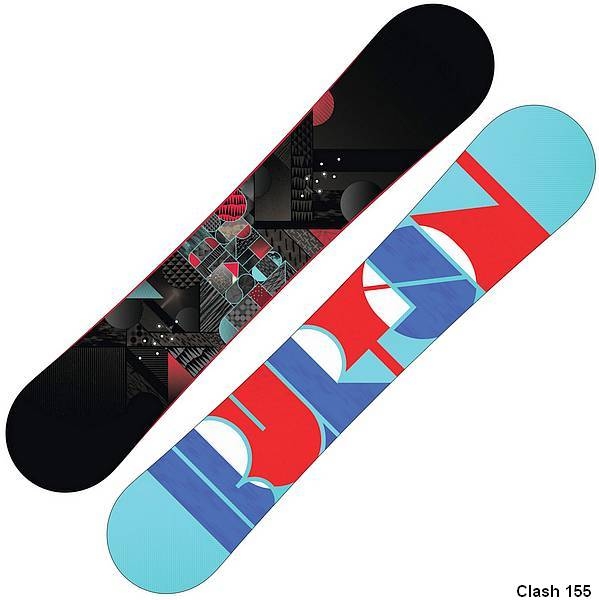 BURTON men Snowboard CLASH black 3d  easy V-Rocker