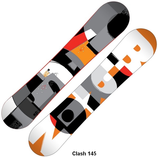 BURTON men Snowboard CLASH black 3d  easy V-Rocker