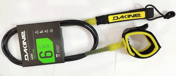 DAKINE Surf Leash KAINUI  6 x 1/4 black yellow