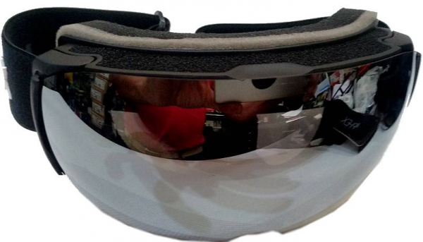 APHEX Goggle KEPLER JR black  silver 18 + yellow 54