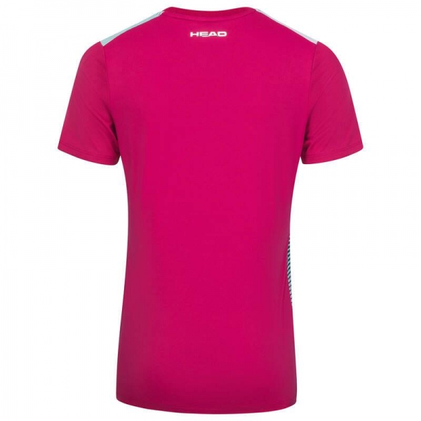HEAD women T-Shirt PERFORMANCE  mulberry print