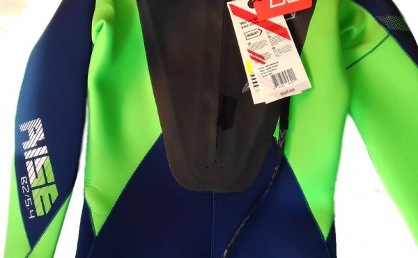 NP Surf Steamer RISE 5/4/3 GB back zip  blue green  LS men