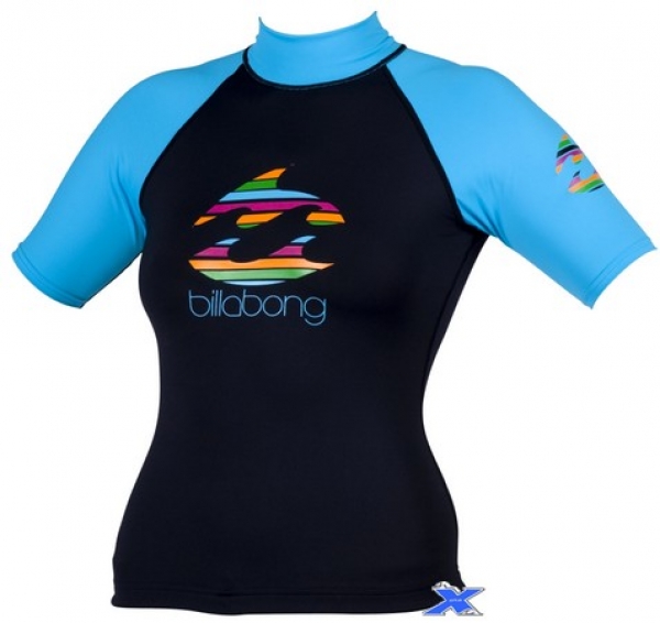 BILLABONG Rush Guard CRUSH costal blue