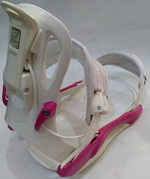 SP Snowboard Bindung FASTEC Private white pink