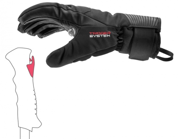 LEKI men Gloves SPARROW 3D black