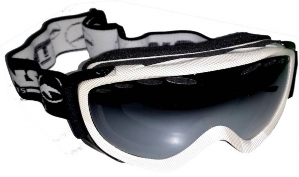 TRANS Goggle TEAM white grey silver mirror