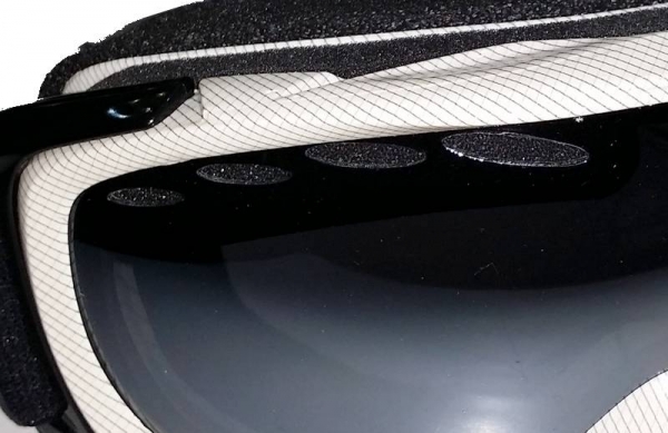 TRANS Goggle TEAM white grey silver mirror