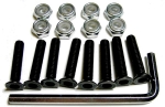 CYRES Skateboard Achsmontage Schrauben Set 25mm